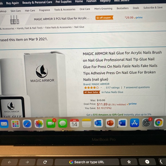 500PCS coffin nails + 4 glue + file and clippers - Picture 7 of 9